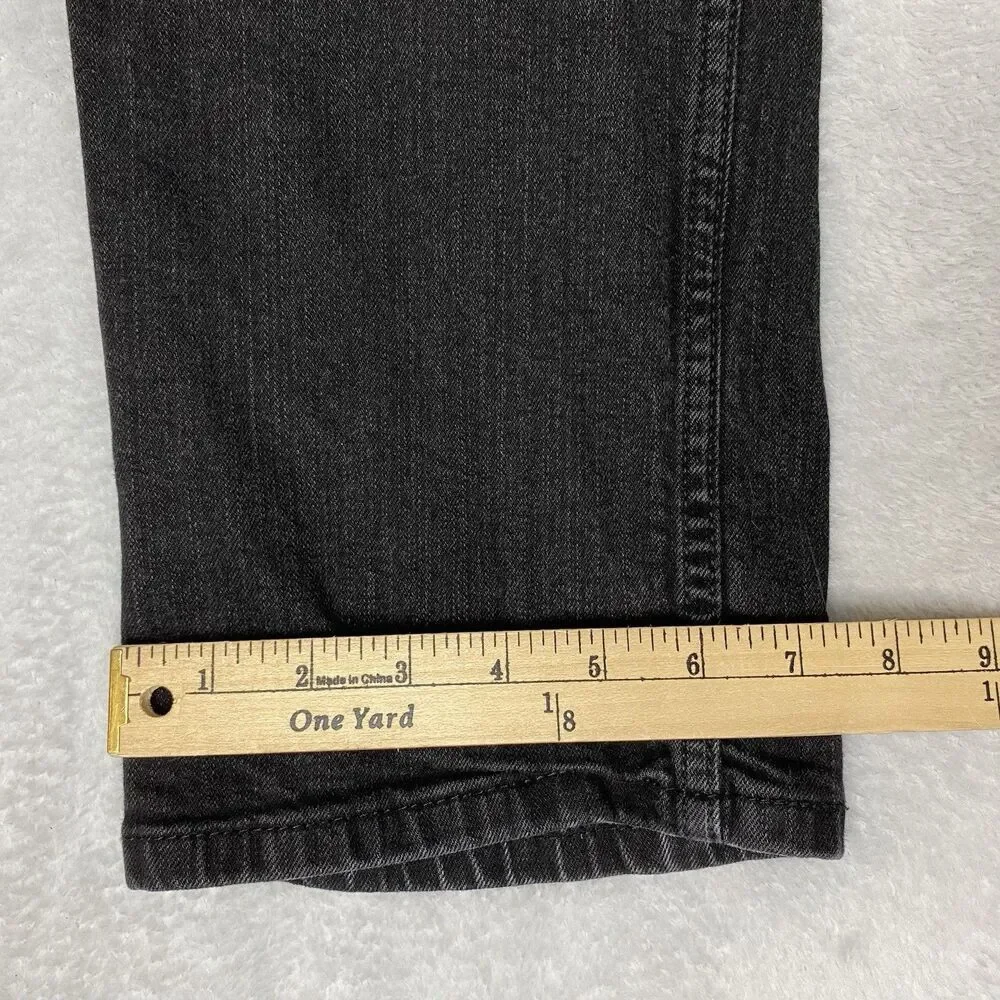 Levis 514 Jeans Mens 36x32 (Fits 36x30) Black Straight Fit Stretch Denim Casual